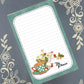 Personalized "Tea Please" Tea Cup Notepad | Custom Teal Stationery
