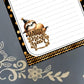 Personalized Happy New Year, Adorable Sloth, Notepad Stationery