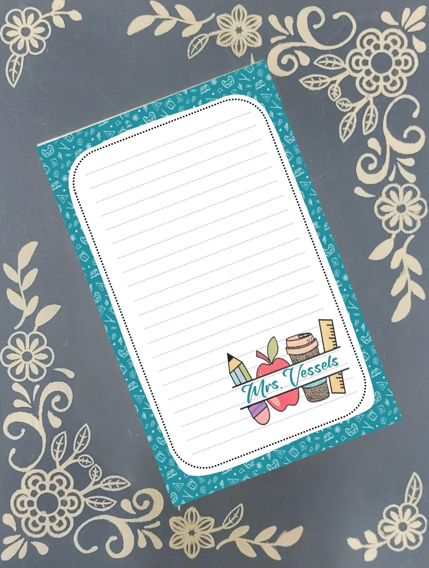 Personalized Teacher #1, Notepad Stationery