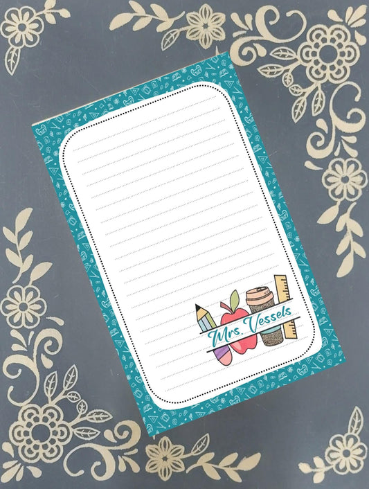 Personalized Teacher #1, Notepad Stationery