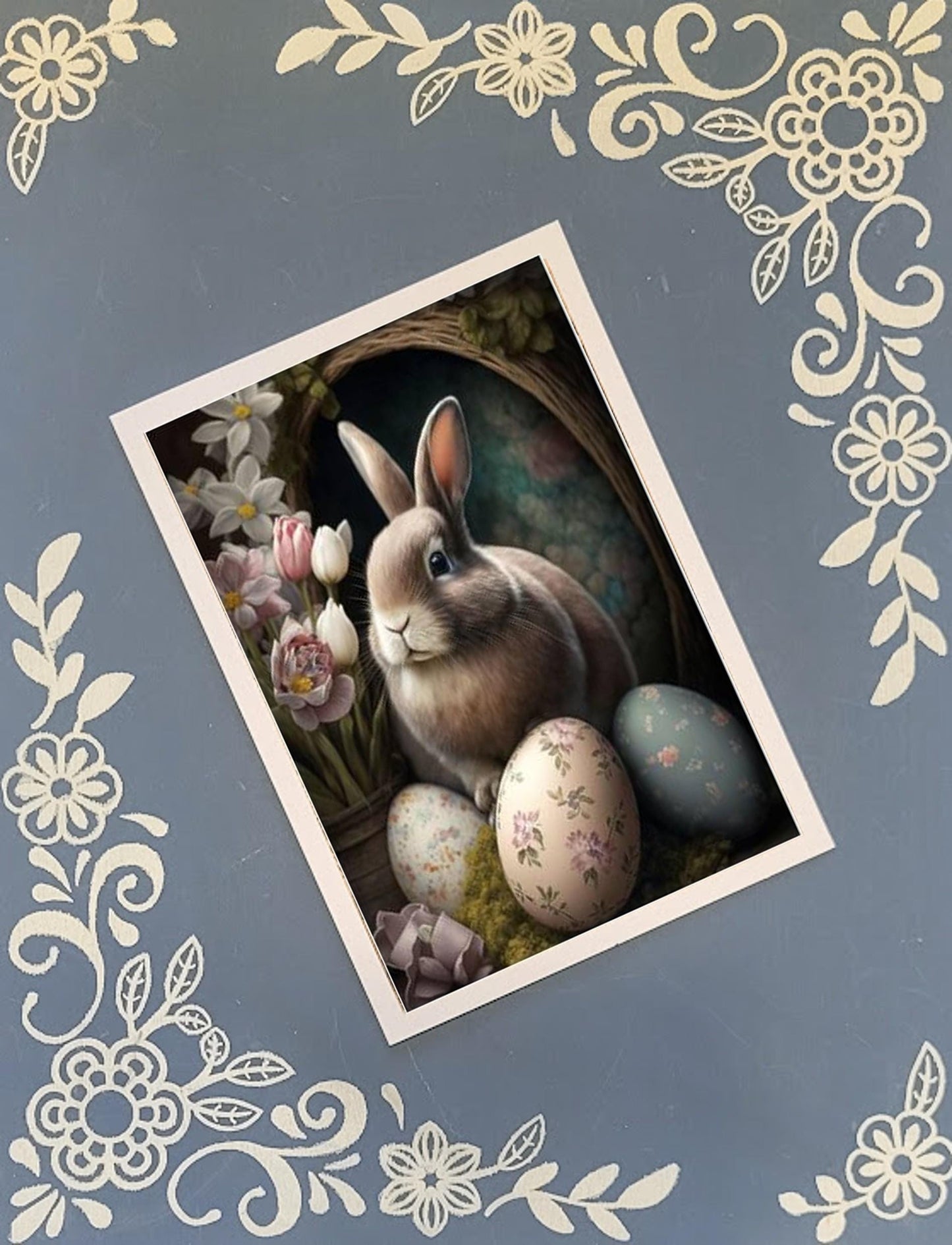 Easter Bunny Greeting Card Bundle, 5x7 with Envelopes