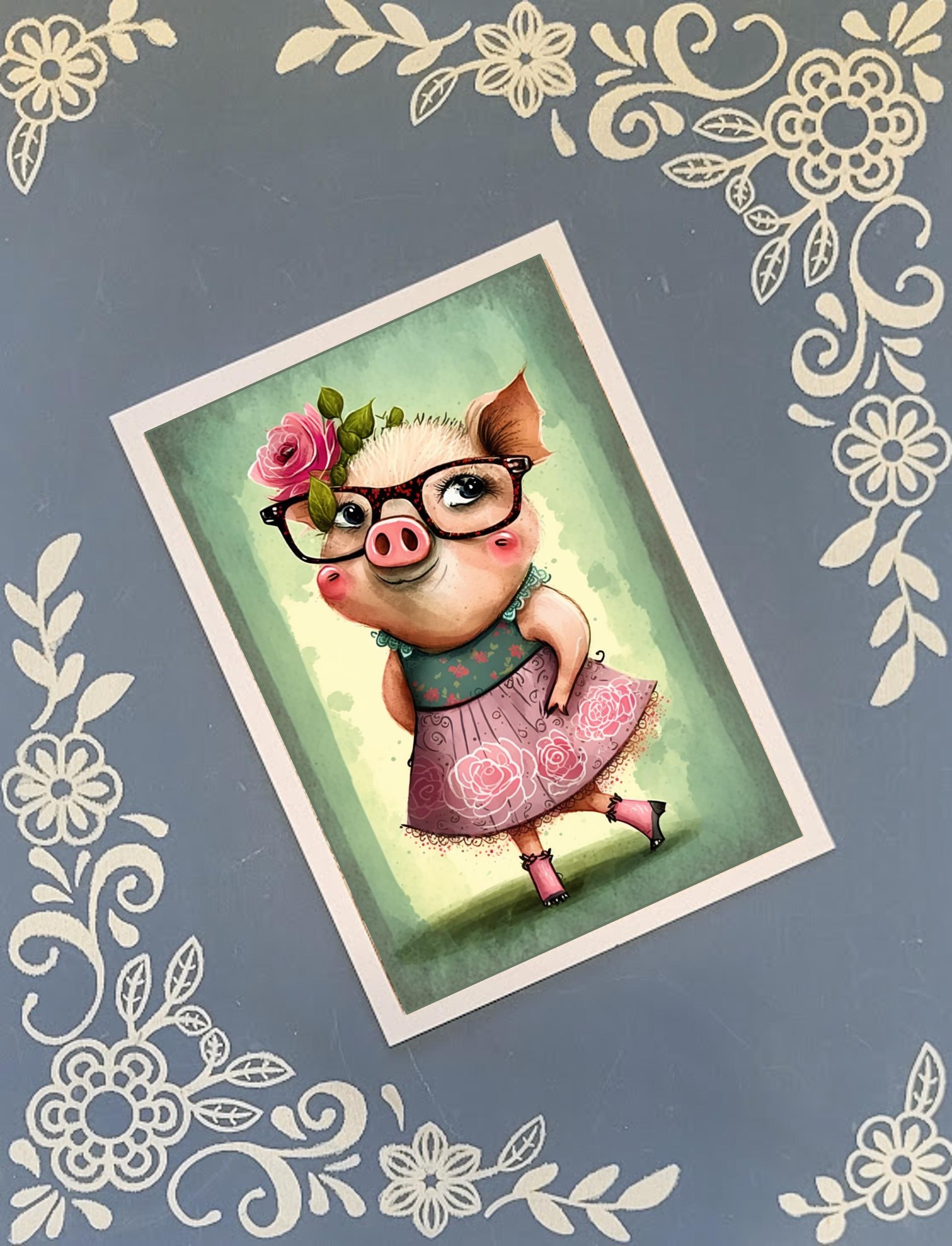 Fancy Animals, Greeting Card Bundle