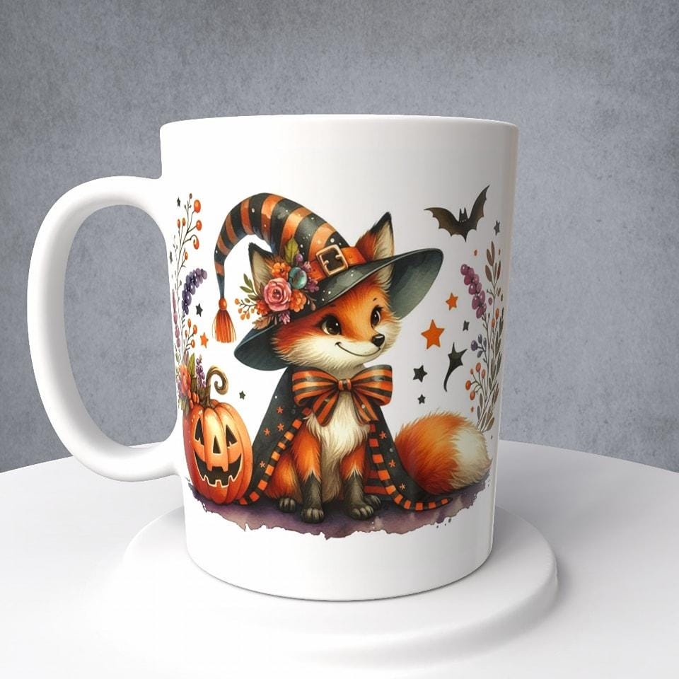 Halloween LIttle Fox Mug or Tumbler