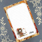 Personalized Fairy 2, Fall Autumn, Notepad Stationery