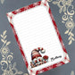 Personalized Winter Gnome Notepad | Custom Cozy Gnome Design