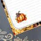 Personalized Pumpkin, Autumn Fall Notepad Stationery