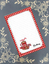 Personalized Hot Cocoa, Hot Chocolate, Christmas, Winter, Holiday, Notepad Stationery