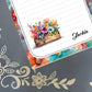 Personalized Flower Box, Notepad Stationery