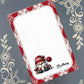 Personalized Winter Gnome 02 with mug, Christmas, Winter, Holiday, Notepad Stationery