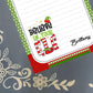 Personalized Believe in Your Elf, Christmas, Winter, Holiday, Notepad Stationery