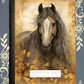 Horse, black, Covered Notebook