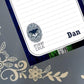 Personalized Seahawks Football, Thumb Print, It's In My DNA, Notepad Stationery