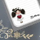 Personalized Sweet Heart Girl, Valentine's Day, Hearts & Roses, Notepad Stationery
