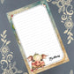 Personalized Pig Peeking, Notepad Stationery