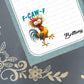 Chicken Notepad | Sarcastic "Foul Language" Stationery