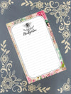 Personalized Bee, Literary Regency Era, Notepad Stationery