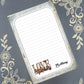 Personalized Love, Valentine's, Notepad Stationery