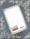 Personalized Love, Valentine's, Notepad Stationery