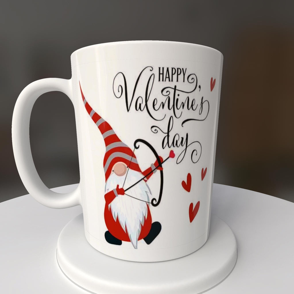 Valentines, Gnome, Bow & Arrow, Mug or Tumbler