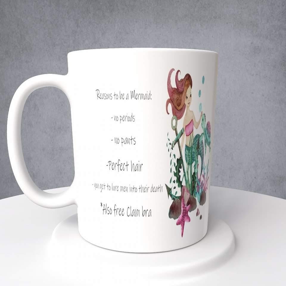 Mermaid, Reasons to be a Mermaid..., Mug or Tumbler