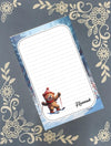 Personalized Ski Bear, winter, skiing, Notepad Stationery