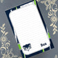 Personalized Seahawks Football, Bird, Totem, Notepad Stationery