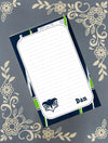 Personalized Seahawks Football, Bird, Totem, Notepad Stationery
