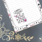 Personalized Valentine's, Tic-Tac-Toe, Hearts, Notepad Stationery