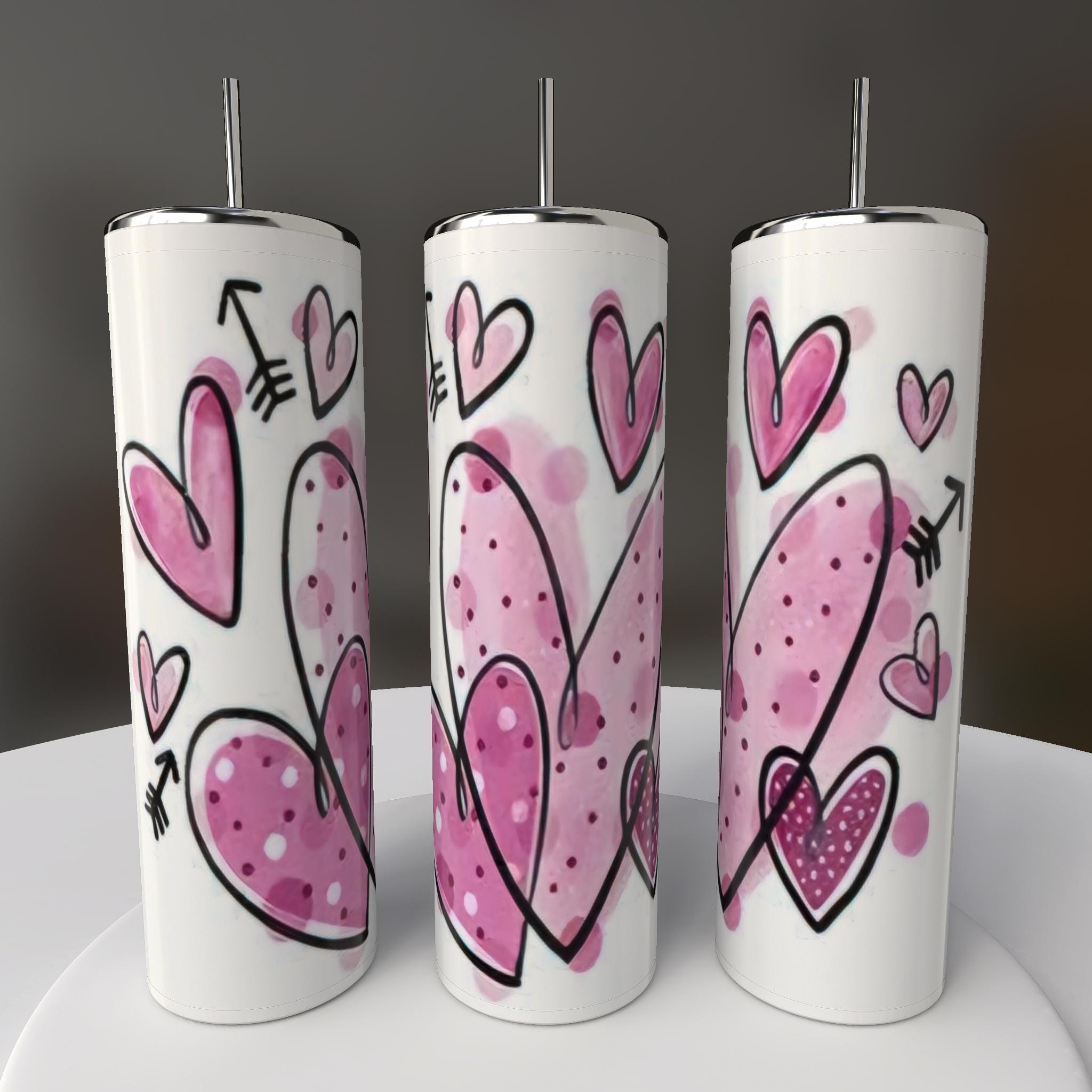 Valentines, Hearts, Mug or Tumbler