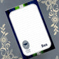 Personalized Seahawks Football, Thumb Print, It's In My DNA, Notepad Stationery
