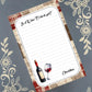 Personalized Wine, Is it wine o'clock yet?, Notepad Stationery
