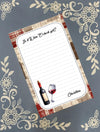 Personalized Wine, Is it wine o'clock yet?, Notepad Stationery