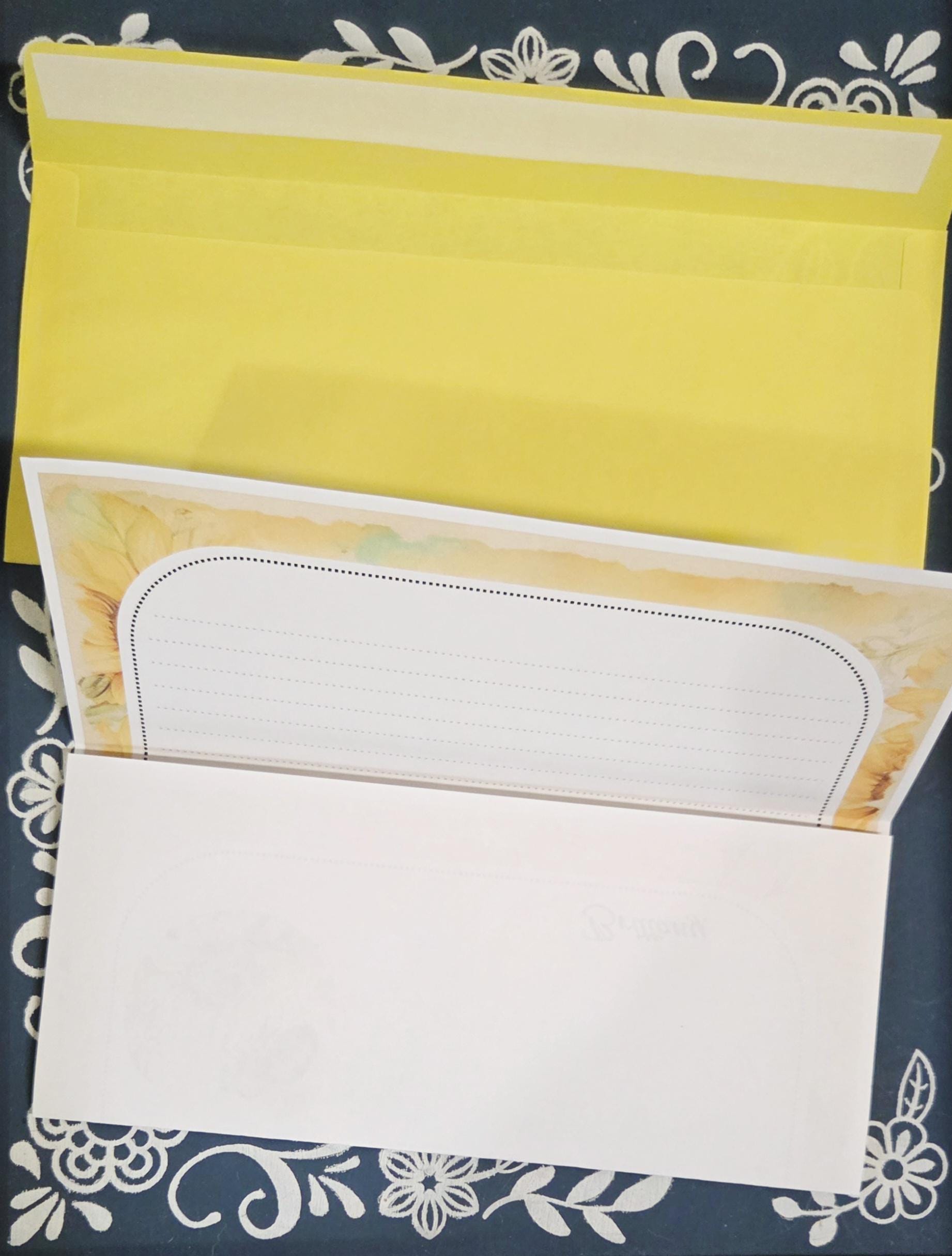 Personalized Bee & Sunflower Stationery Kit | Pen Pal Letter Set