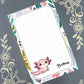 Personalized Pink Axolotl Notepad Stationery