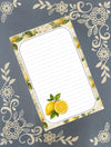 Personalized Lemons, Notepad Stationery