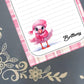 Personalized Flamingo, Christmas, Winter, Holiday, Notepad Stationery