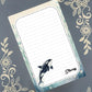 Personalized Orca Whale Notepad | Custom Marine Life Stationery