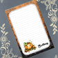Personalized Pumpkin, Pumpkin Patch, Halloween, Notepad Stationery
