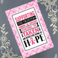 Personalized Cancer Awareness, October Pink, Notepad Stationery