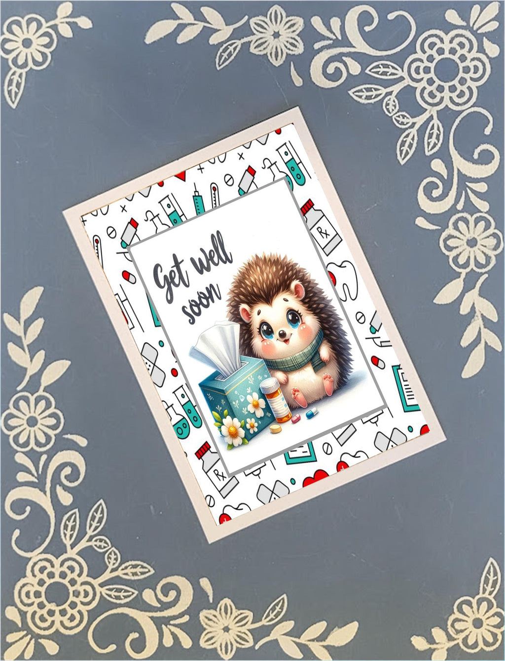 Get Well Soon Greeting Card Bundle, 5x7 with Envelopes