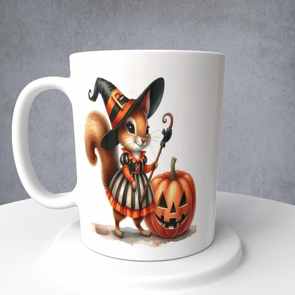 Halloween Squirrel Mug or Tumbler