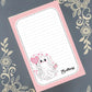 Personalized Be My Boo, Valentine's Day Ghost, Cute Boo, Notepad Stationery