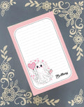Personalized Be My Boo, Valentine's Day Ghost, Cute Boo, Notepad Stationery