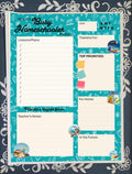 The Busy Homeschool Planner Pad – Daily Tear Away Notepad, 8.5x11 To-Do List, Schedule & Goal Tracker, Cute Homeschool Stationery