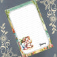 Personalized Pig at the Beach, Notepad Stationery