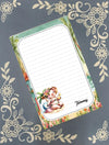 Personalized Pig at the Beach, Notepad Stationery