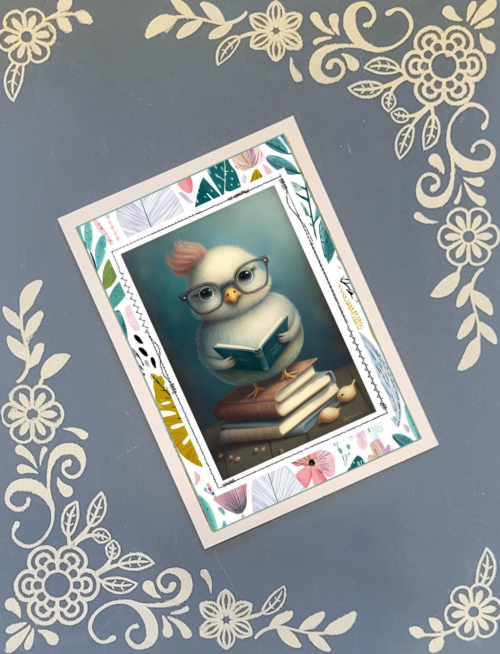 Chicken Greeting Card Bundle, Snail Mail Stationery, 5x7 with Envelopes