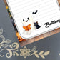 Personalized Ghost Reading to a Black Cat, Halloween, Notepad Stationery