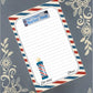 Personalized Barber Shop, Notepad Stationery