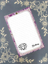 Personalized Diamond of the Season, Notepad Stationery